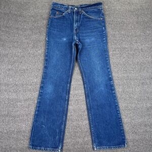 Vintage Levis 517 Jeans 29x30 Orange Tab Bootcut Dark USA 80s